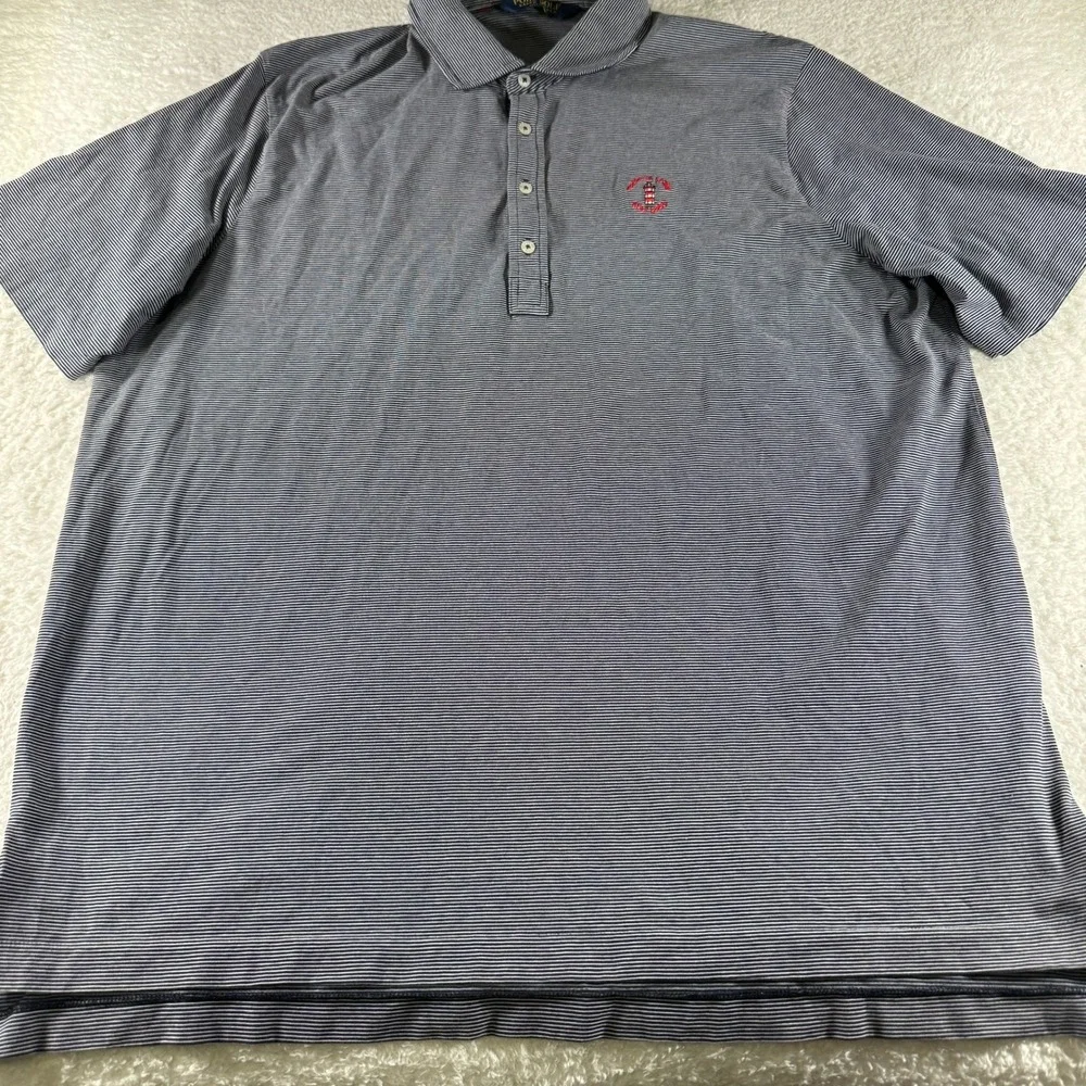NWOT Polo Ralph Lauren Golf Polo Shirt Men's XXL Harbour Town Golf Links Striped